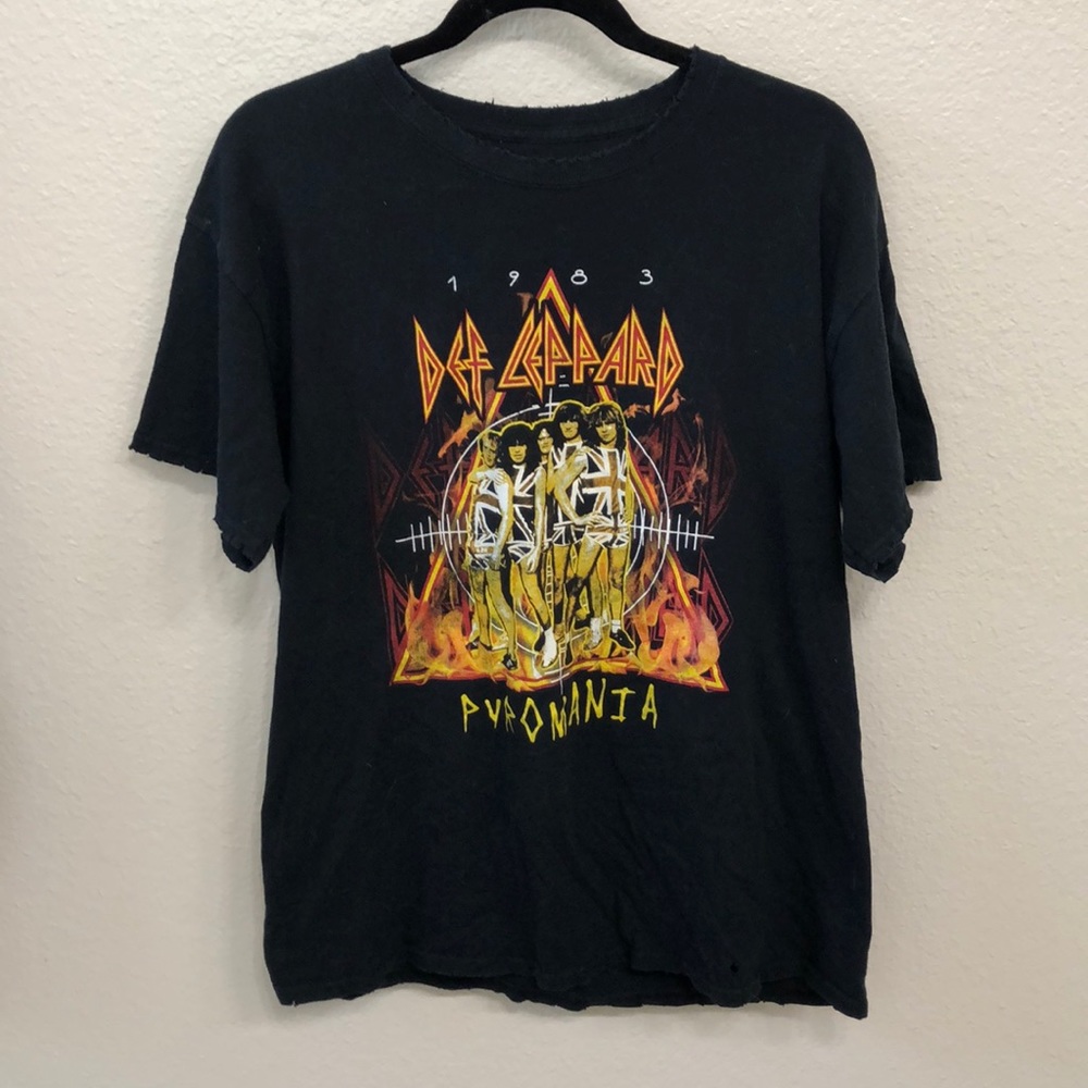 Def Leppard Distressed Shirt Dress